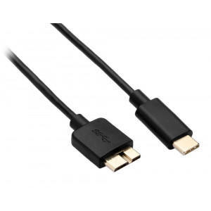 POWERTECH Καλωδιο USB Type C σε USB 3.0 Micro, 1m, Black CAB-UC014