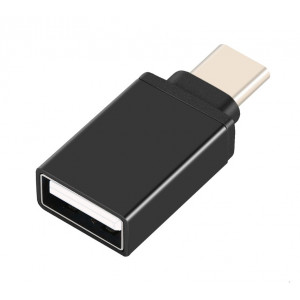 POWERTECH Adapter USB 2.0(A) female σε USB Type-C male, μαύρο CAB-UC022