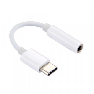 POWERTECH Καλώδιο USB Type-C (M) σε 3.5mm Jack (F), CM119B, λευκό CAB-UC029