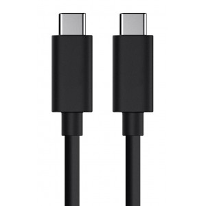 POWERTECH καλώδιο USB Type-C σε Type-C CAB-UC041, 5A, copper, 1m, μαύρο CAB-UC041