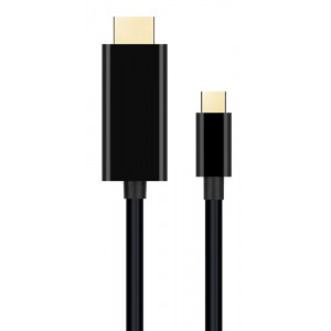 POWERTECH καλώδιο USB Type-C σε HDMI 2.0 CAB-UC050, 4K, 2m, μαύρο CAB-UC051