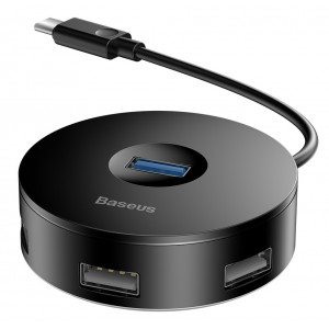 BASEUS USB Type-C hub CAHUB-G01, 1x USB 3.0, 3x USB 2.0, μαύρο CAHUB-G01