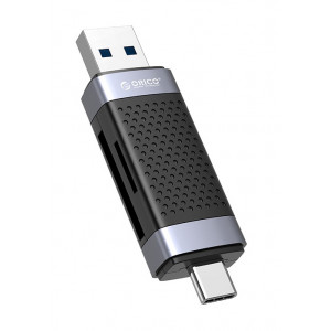 ORICO card reader CD2D-AC3 για SD & Micro SD, USB-C & USB 3.0, μαύρο CD2D-AC3-BK-EP