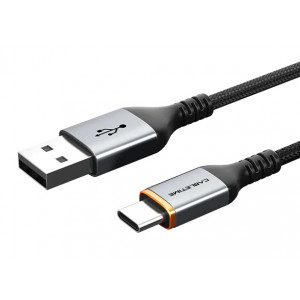 CABLETIME καλώδιο USB σε USB-C CT-AMCM3A, 3A, 1m, μαύρο CT-AMCM3A-AG-1