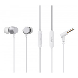 CELEBRAT earphones με μικρόφωνο D10, 3.5mm, 1.2m, λευκά D10-WH