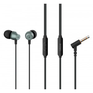 CELEBRAT earphones με μικρόφωνο D11, 3.5mm, 1.2m, μαύρα D11-BK
