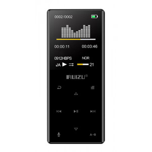 RUIZU MP3 player D29 με ηχείο, 1.8, 16GB, BT, ελληνικό μενού, μαύρο D29-16GB