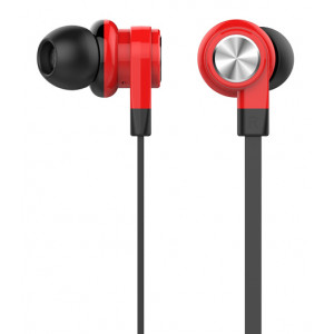 CELEBRAT earphones με μικρόφωνο D9, 10mm, 1.2m, κόκκινα D9-RD