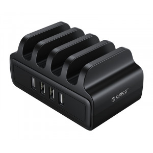 ORICO USB charging station DUK-4P, 4x USB, 30W, μαύρος DUK-4P-EU-BK-BP