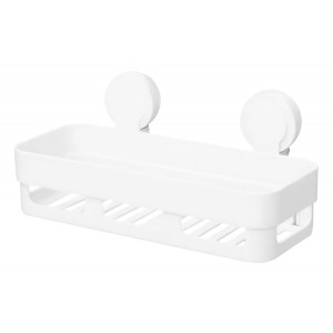 ECOCO ράφι μπάνιου E1506, 30x12x7cm, διάτρητο, λευκό E1506