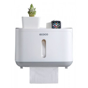 ECOCO βάση μπάνιου για χαρτί E1807, λευκή-γκρι E1807