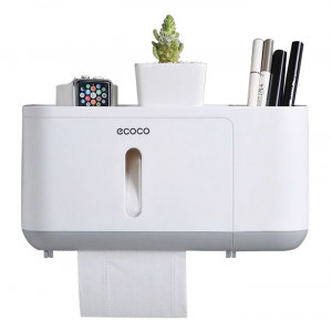 ECOCO βάση μπάνιου για χαρτί E1808, λευκή-γκρι E1808