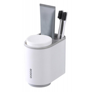 ECOCO βάση για οδοντόβουρτσες με ποτήρια E1905, λευκή E1905