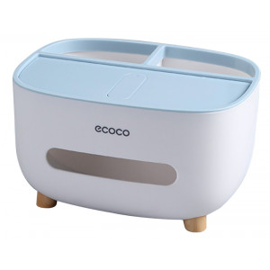 ECOCO βάση για χαρτομάντηλα και αντικείμενα E2009, 21x16x12cm, μπλε E2009