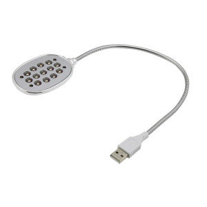 ESPERANZA USB LED φακός EA120 για laptop, 13 LED, ασημί EA120