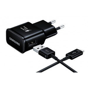 SAMSUNG Φορτιστής τοίχου EP-TA20EBECGWW, USB Type-C, 15W 2A, μαύρο EP-TA20EBECGWW