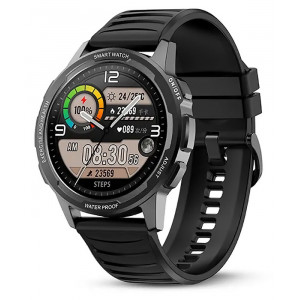 HIFUTURE smartwatch FutureGo Mix, 1.32, IP68, heart rate, μαύρο FGO-MIX-BK