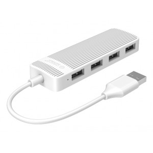ORICO USB hub FL02, 4x USB ports, λευκό FL02-WH-BP