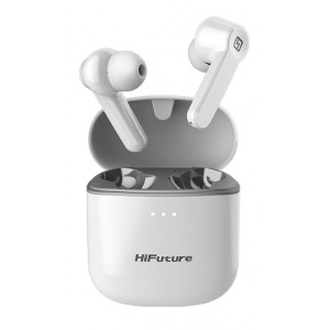 HIFUTURE earbuds FlyBuds, true wireless, με θήκη φόρτισης, λευκά FLYBUDS-WH