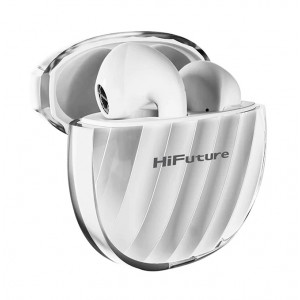 HIFUTURE earphones με θήκη φόρτισης FlyBuds3, True Wireless, λευκά FLYBUDS3-WH
