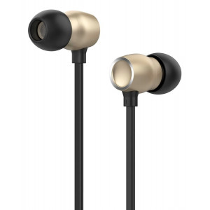 CELEBRAT earphones με μικρόφωνο G10, 10mm, 3.5mm, 1.2m, χρυσά G10-GD