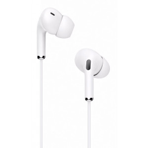 CELEBRAT earphones με μικρόφωνο G15-WH, 10mm, 3.5mm, 1.2m, λευκά G15-WH
