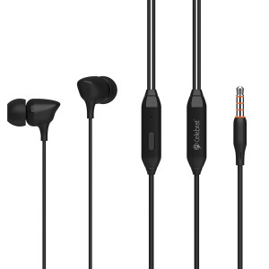 CELEBRAT earphones με μικρόφωνο G7, 3.5mm, 1.2m, μαύρα G7-BK
