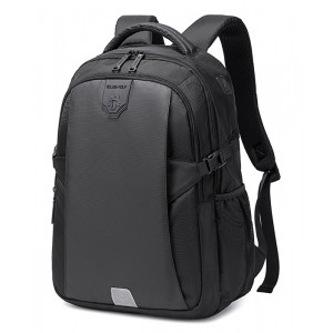 GOLDEN WOLF τσάντα πλάτης GB00433, με θήκη laptop 15.6, 23L, μαύρη GB00433-BK