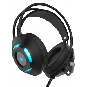CELEBRAT gaming headset e-Sports GM-1, LED, 3.5mm, 50mm, μαύρο GM-1-BK