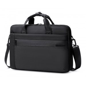 GOLDEN WOLF τσάντα ώμου GW00010, με θήκη laptop 15.6, 12L, μαύρη GW00012-BK