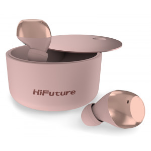 HIFUTURE earphones HeliX με θήκη φόρτισης, true wireless, ροζ HELIX-PK