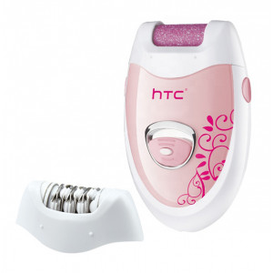 HTC αποτριχωτική μηχανή HL-022, 2 σε 1, επαναφορτιζόμενη, ροζ HL-022