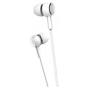 USAMS earphones με μικρόφωνο EP-12, 10mm, 1.2m, λευκά HSEP1202