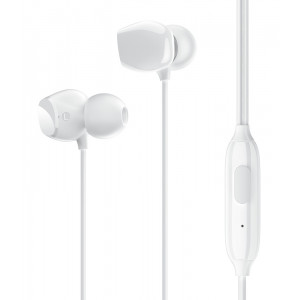 USAMS earphones με μικρόφωνο EP-28, 9mm, 3.5mm, 1.2m, λευκά HSEP2802