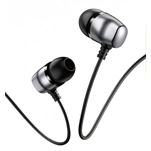 USAMS earphones με μικρόφωνο EP-36, 10mm, 3.5mm, 1.2m, γκρι HSEP3602