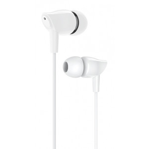 USAMS earphones με μικρόφωνο EP-37, 10mm, 1.2m, λευκά HSEP3702