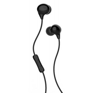 USAMS earphones με μικρόφωνο EP-9, 9mm, 1.2m, μαύρα HSEP901