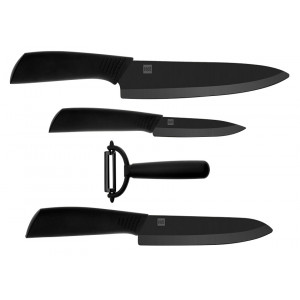 MIJIA σετ 4 μαχαιριών HU0010, κεραμικά, μαύρο HU0010