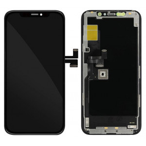 TW INCELL LCD για iPhone 11 Pro, camera-sensor ring, earmesh, μαύρη ILCD-021