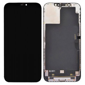 TW INCELL LCD για iPhone 12 Pro Max, camera-sensor ring, earmesh, μαύρη ILCD-024