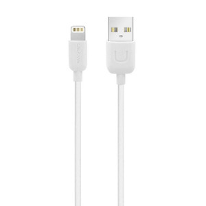 USAMS καλώδιο Lightning σε USB US-SJ097, 2.1A, 1m, λευκό IPUSBXD02