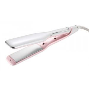 HTC ισιωτική μαλλιών JK-7053, 120-200°, 50W, λευκή-ροζ JK-7053