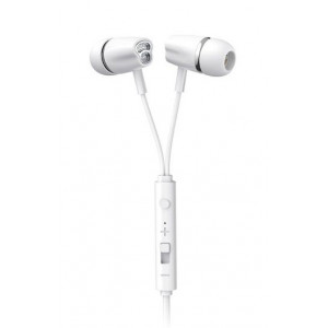 JOYROOM earphones με μικρόφωνο JR-EL114, 3.5mm, 1.2m, λευκά JR-EL114-WH
