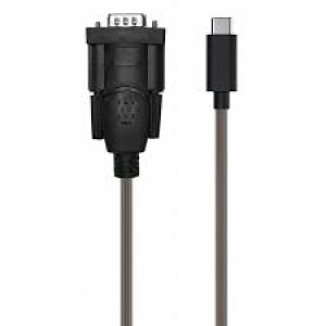 CABLETIME καλώδιο USB-C σε RS232 C160, 28AWG, 1m, διάφανες-μαύρο 5210131038338