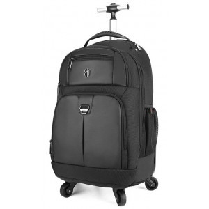 ARCTIC HUNTER τσάντα πλάτης LG1500165-BK, τροχήλατη, θήκη laptop, μαύρη LG1500165-BK