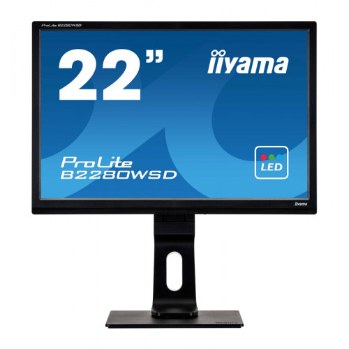 IIYAMA used οθόνη B2280WSD-B1 LED, 22 1680x1050, VGA/DVI, SQ M-B2280WSDB1-SQ