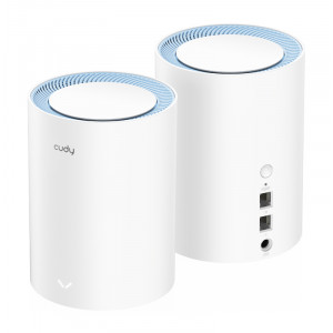 CUDY Wi-Fi mesh system M1200, AC1200 1200Mbps, dual band, 2τμχ M1200-2PACK