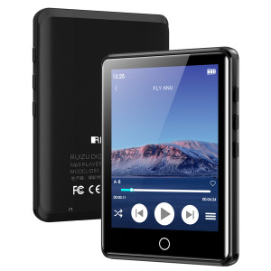RUIZU MP3 player M6 με οθόνη αφής 2.8, 8GB, ελληνικό μενού, μαύρο M6-8GB