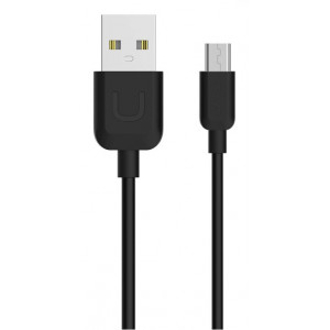 USAMS Καλώδιο USB σε Micro USB US-SJ098 U-Turn, 1m, μαύρο MICUSBXD01