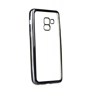 POWERTECH Θηκη Metal TPU για Samsung Galaxy A8 2018, Black MOB-0834